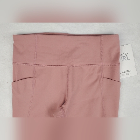 Athleta Girl Truth Be Told Fitted High-rise Capri Teal Legging Size XL/14 - Picture 2 of 12